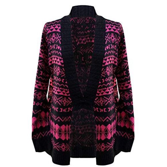 Aztec Print Long Cardigan Sweater - Picture 5 of 8